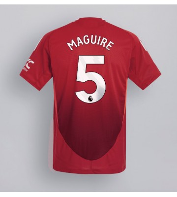 Manchester United Harry Maguire #5 Primera Equipación 2024-25 Manga Corta